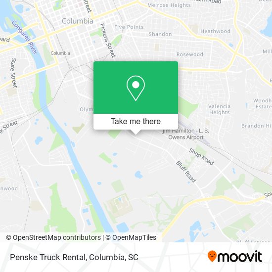 Penske Truck Rental map