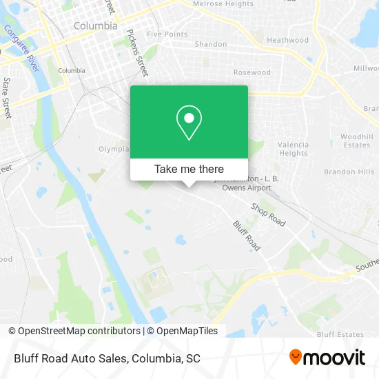 Bluff Road Auto Sales map
