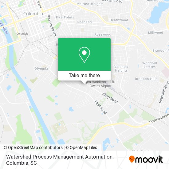 Mapa de Watershed Process Management Automation