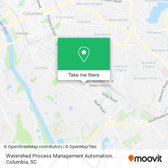 Watershed Process Management Automation map