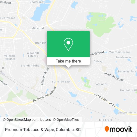 Premium Tobacco & Vape map