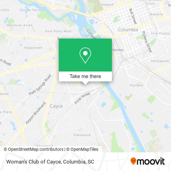 Mapa de Woman's Club of Cayce