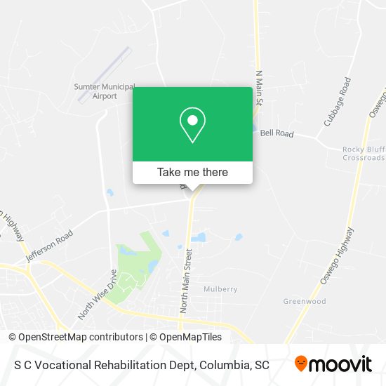 Mapa de S C Vocational Rehabilitation Dept