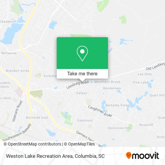 Weston Lake Recreation Area map