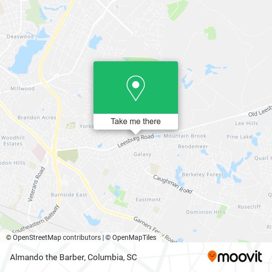 Almando the Barber map