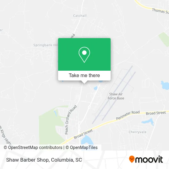 Shaw Barber Shop map