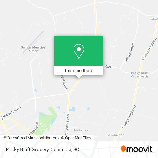 Mapa de Rocky Bluff Grocery