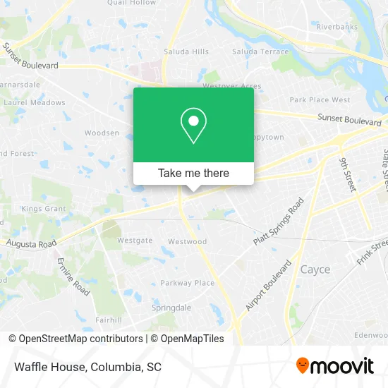 Waffle House map