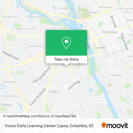 Mapa de Vision Early Learning Center Cayce