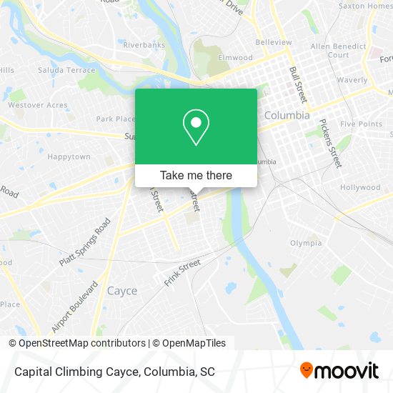 Mapa de Capital Climbing Cayce