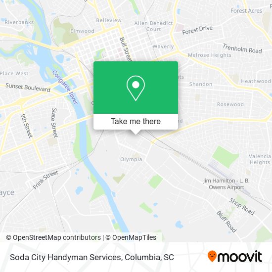 Soda City Handyman Services map