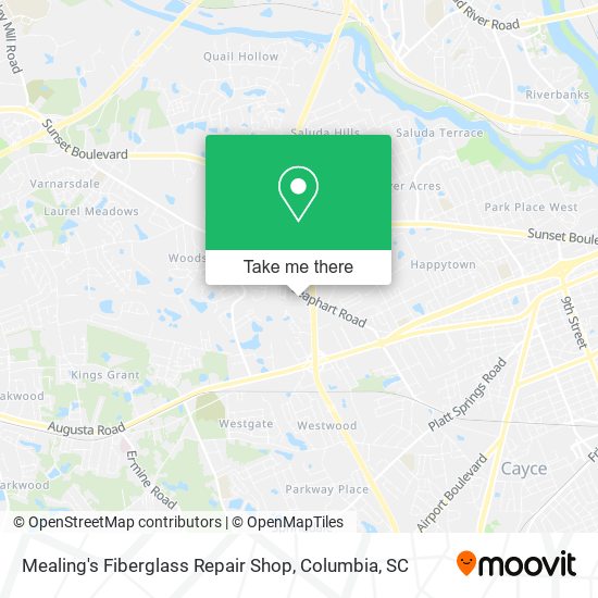 Mealing's Fiberglass Repair Shop map