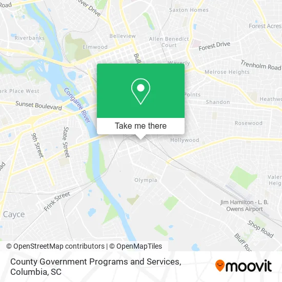 County Government Programs and Services map