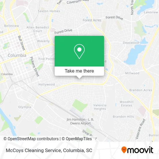McCoys Cleaning Service map