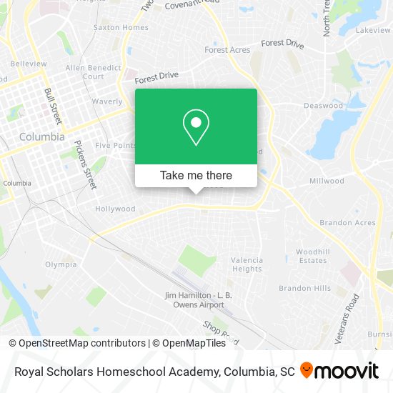 Mapa de Royal Scholars Homeschool Academy