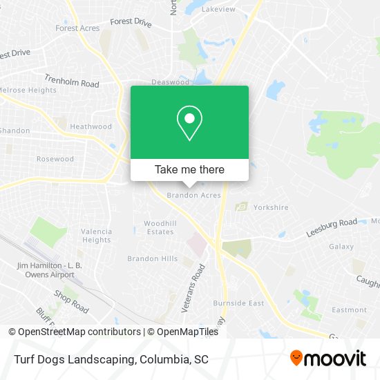 Turf Dogs Landscaping map