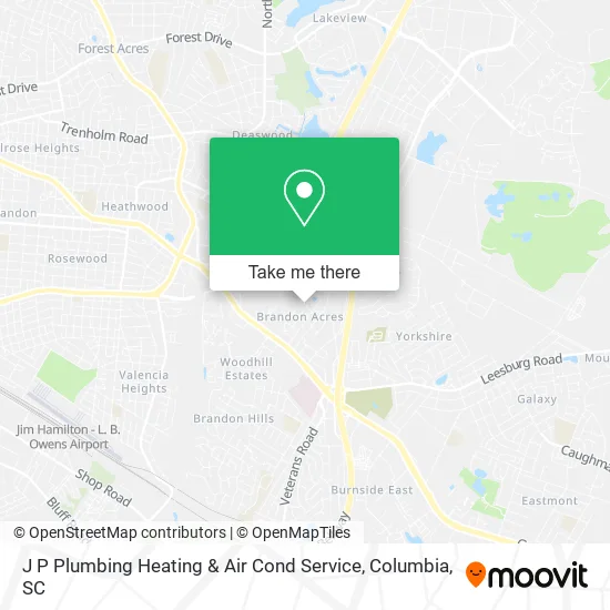 Mapa de J P Plumbing Heating & Air Cond Service