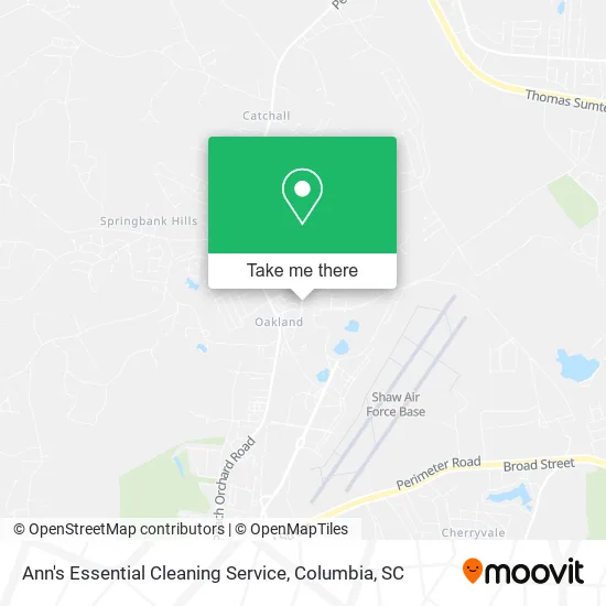 Ann's Essential Cleaning Service map