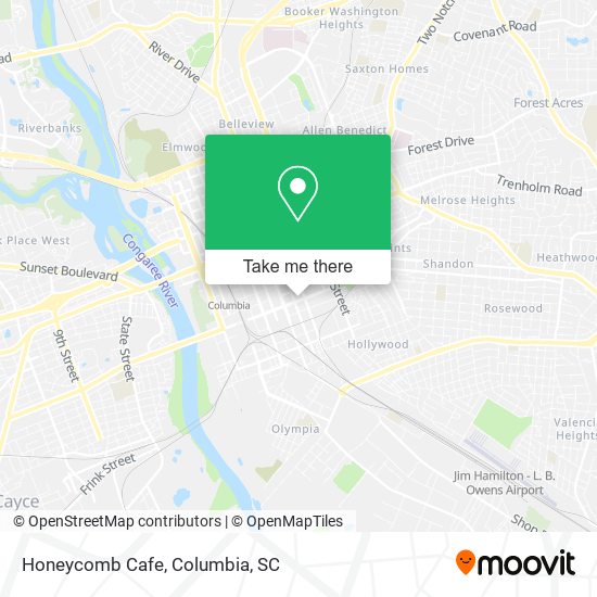 Honeycomb Cafe map