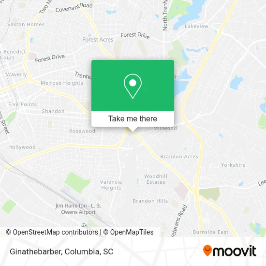 Ginathebarber map