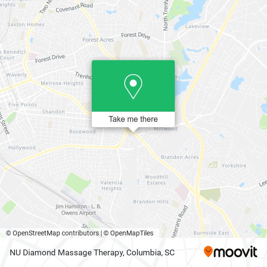 Mapa de NU Diamond Massage Therapy