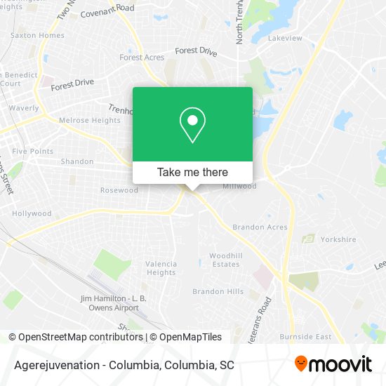 Mapa de Agerejuvenation - Columbia