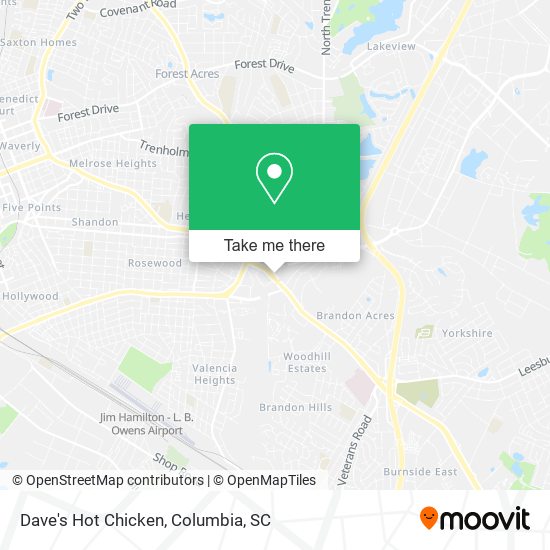 Mapa de Dave's Hot Chicken