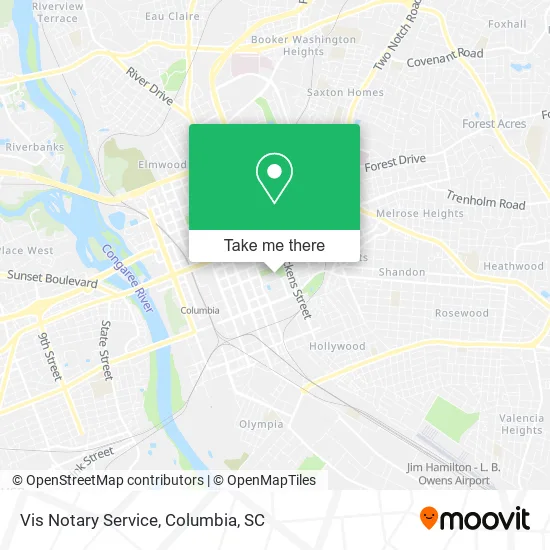 Vis Notary Service map