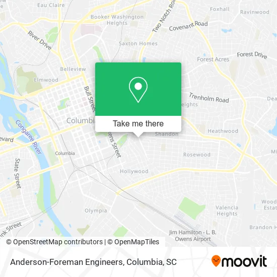 Anderson-Foreman Engineers map