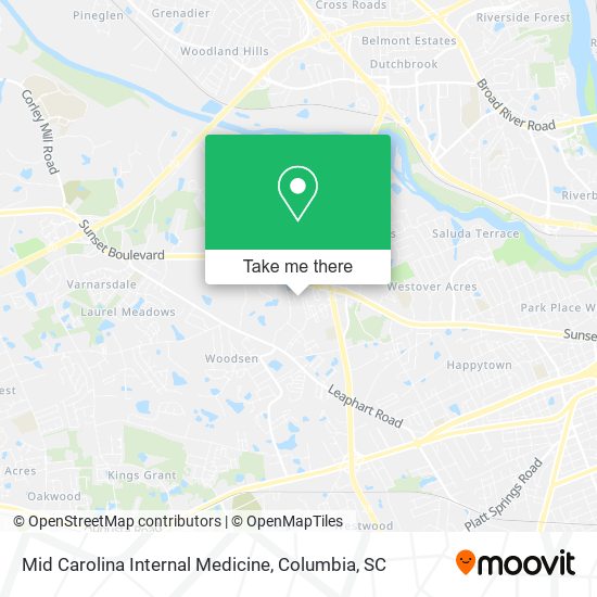 Mid Carolina Internal Medicine map