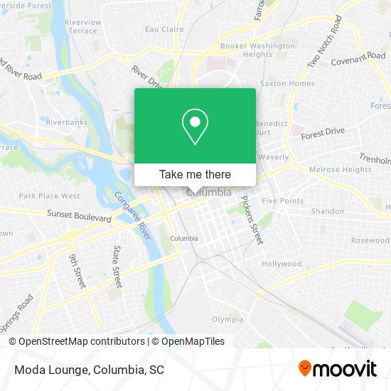 Moda Lounge map