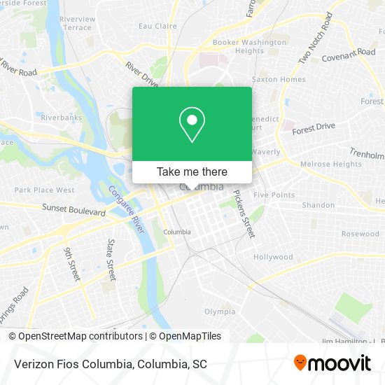 Verizon Fios Columbia map