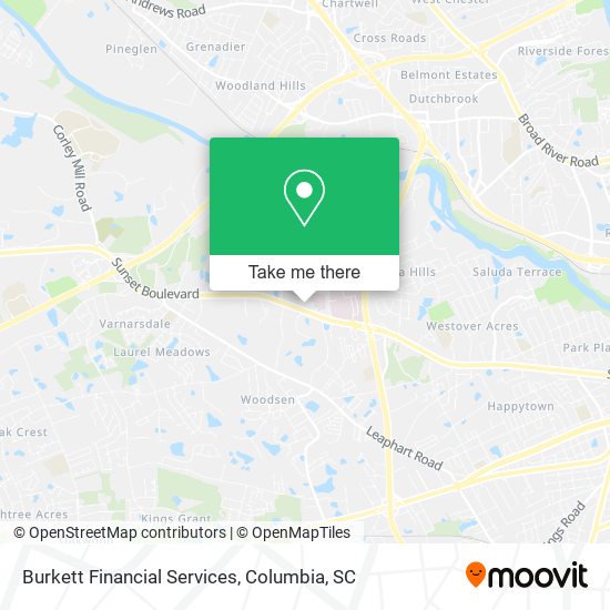 Mapa de Burkett Financial Services