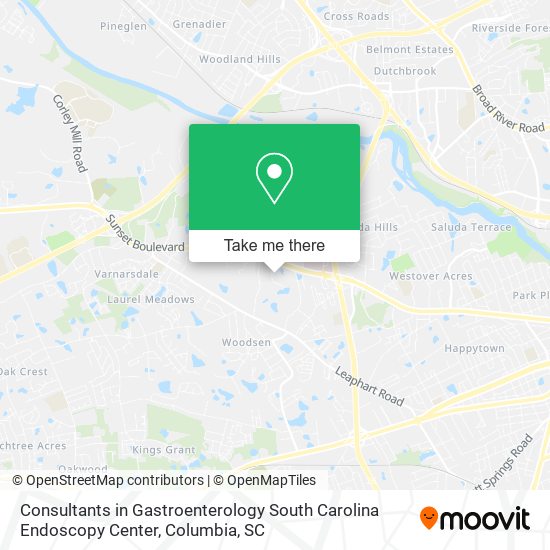 Consultants in Gastroenterology South Carolina Endoscopy Center map