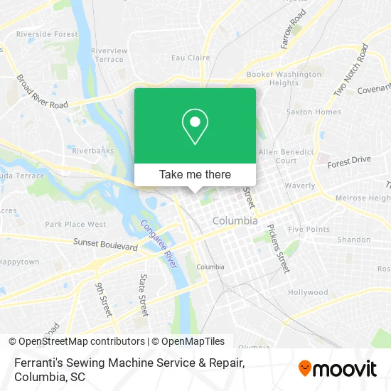 Ferranti's Sewing Machine Service & Repair map