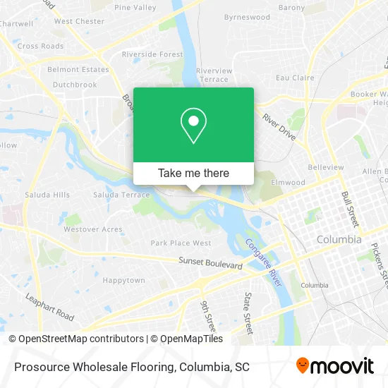 Prosource Wholesale Flooring map