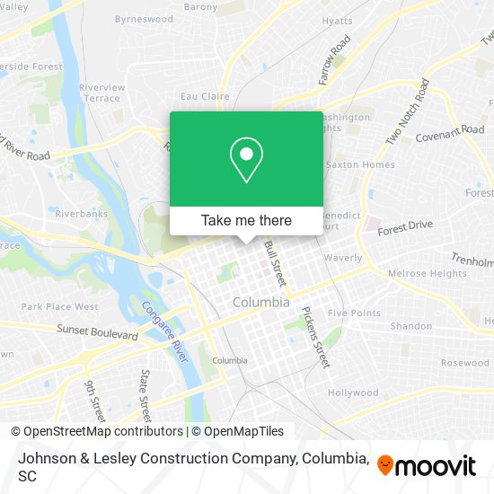 Mapa de Johnson & Lesley Construction Company