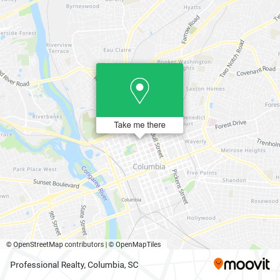 Professional Realty map