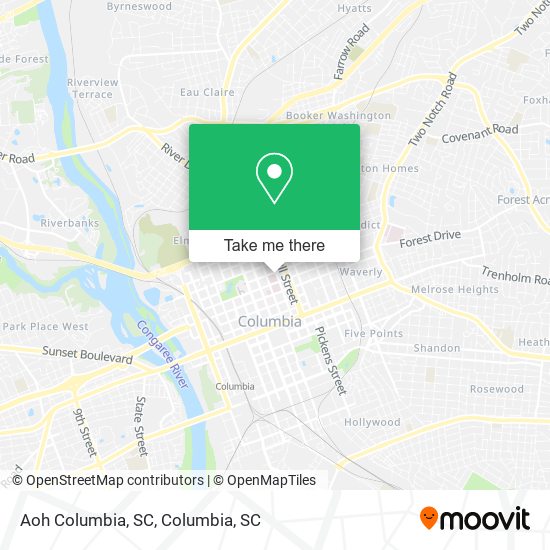 Mapa de Aoh Columbia, SC