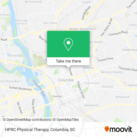 HPRC Physical Therapy map