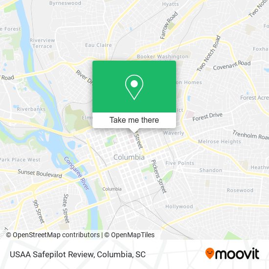 Mapa de USAA Safepilot Review