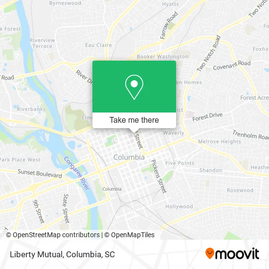 Liberty Mutual map