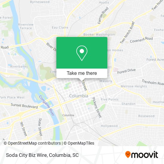 Mapa de Soda City Biz Wire