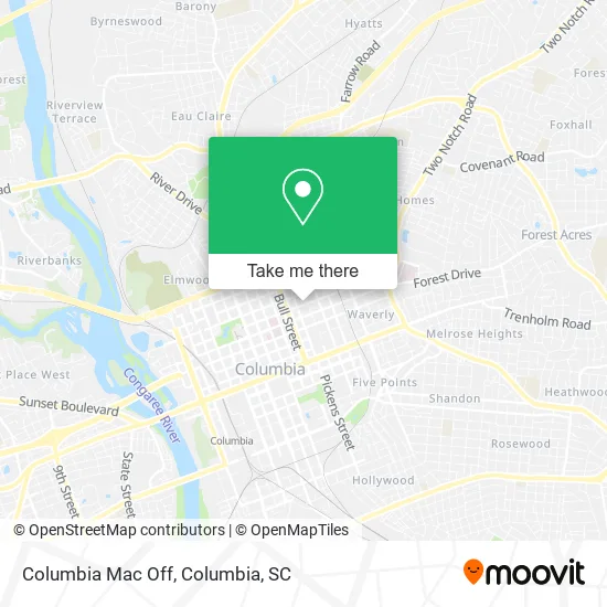 Columbia Mac Off map