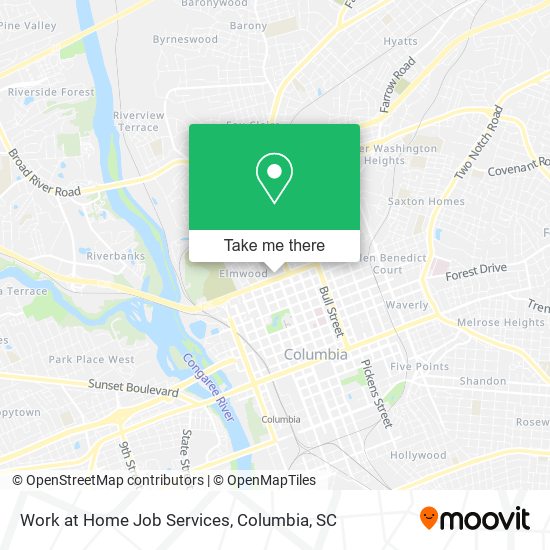 Mapa de Work at Home Job Services