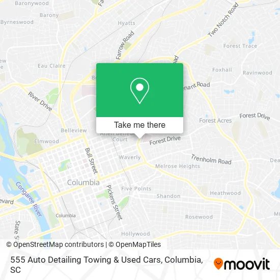 555 Auto Detailing Towing & Used Cars map