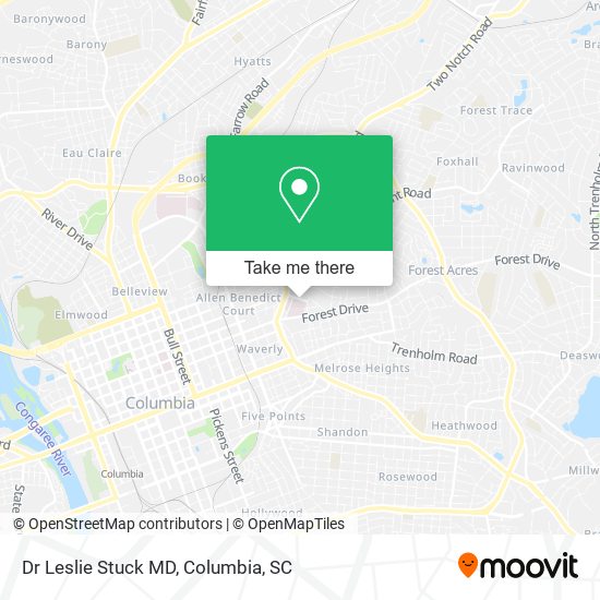 Mapa de Dr Leslie Stuck MD