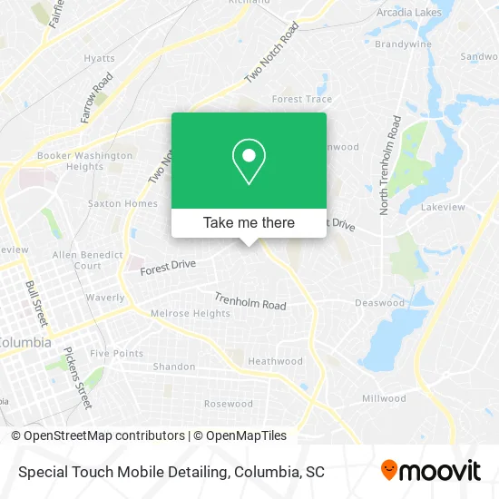 Special Touch Mobile Detailing map