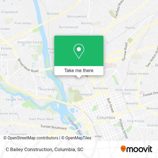 C Bailey Construction map
