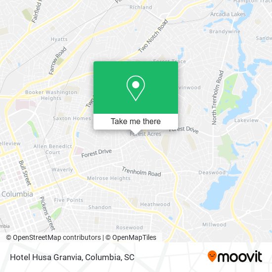 Hotel Husa Granvia map